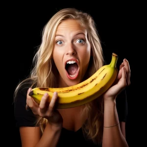 kobieta banan